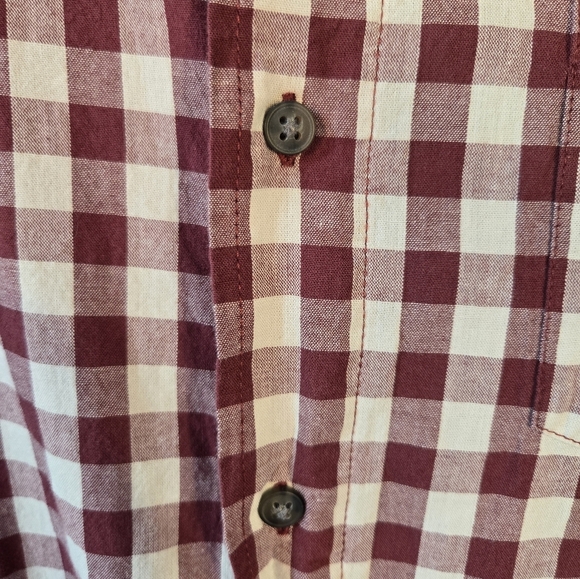 Wrangler Jeans Mens Button Front Flannel Shirt Red Size Large - Picture 4 of 6